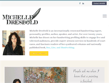 Tablet Screenshot of michelledresbold.com